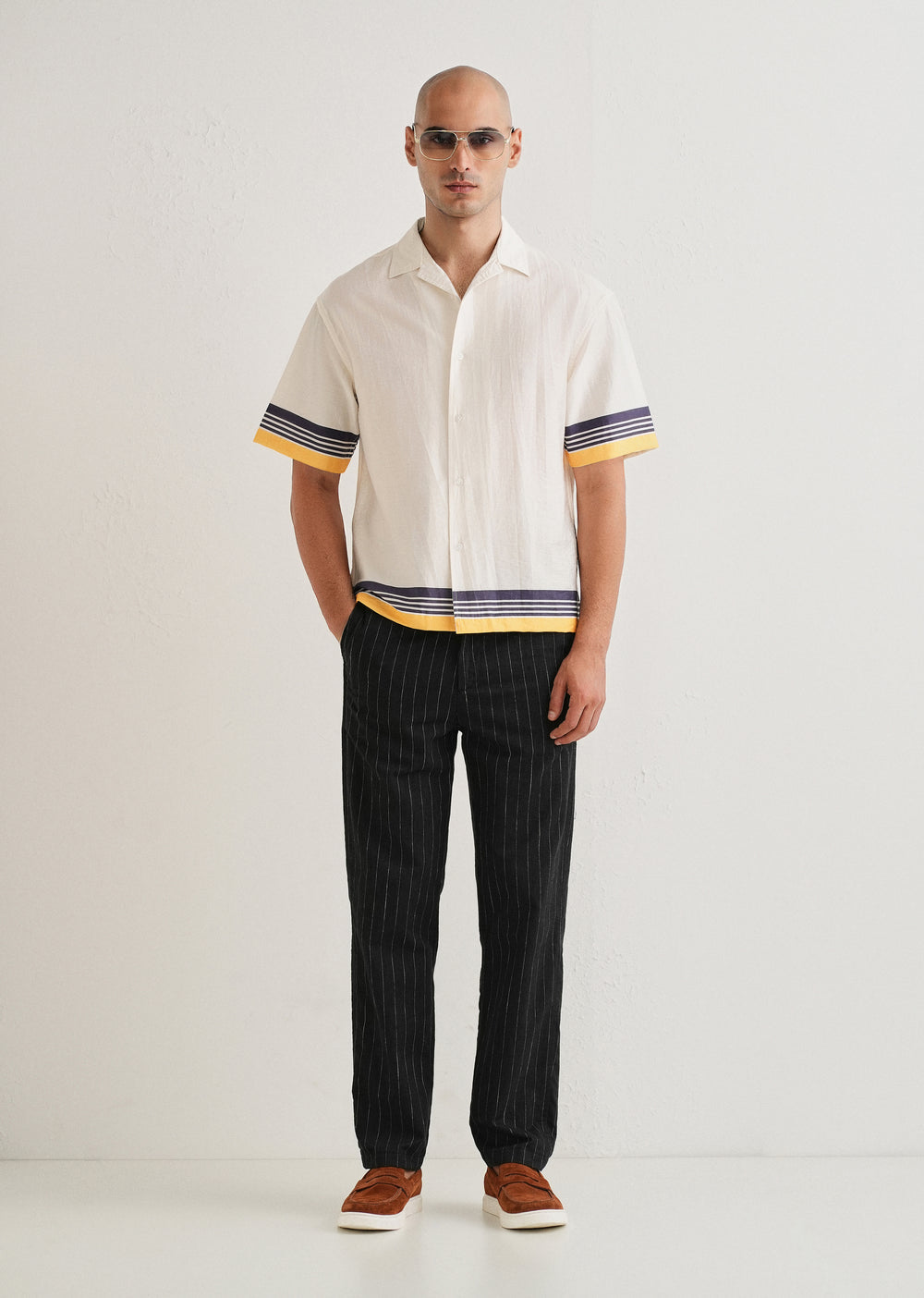 Men's Premium White Cotton Casual Shirt | Full Sleeve Regular Fit | S-2XL
