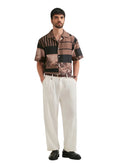 Men's Premium Black & Brown Check Cotton Casual Shirt | Full Sleeve Regular Fit | S-2XL