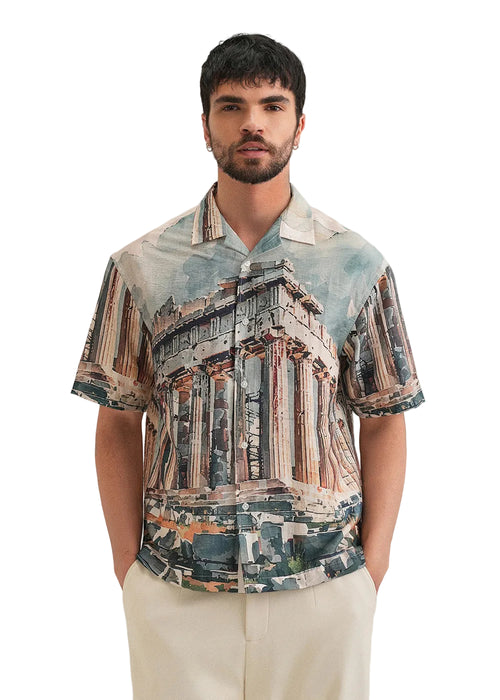 Men's Premium All-Over Printed Cotton Casual Shirt | Full Sleeve Regular Fit | S-2XL
